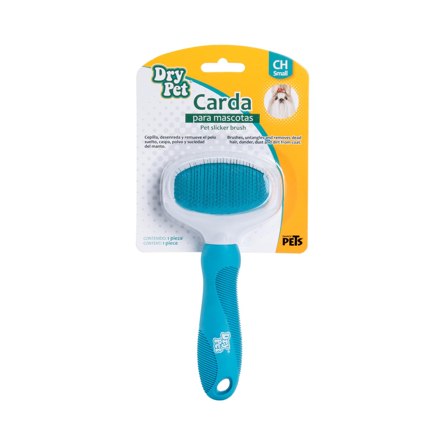 Carda Desenredante Fancypets Tamaño Chico para Perro y/o Gato