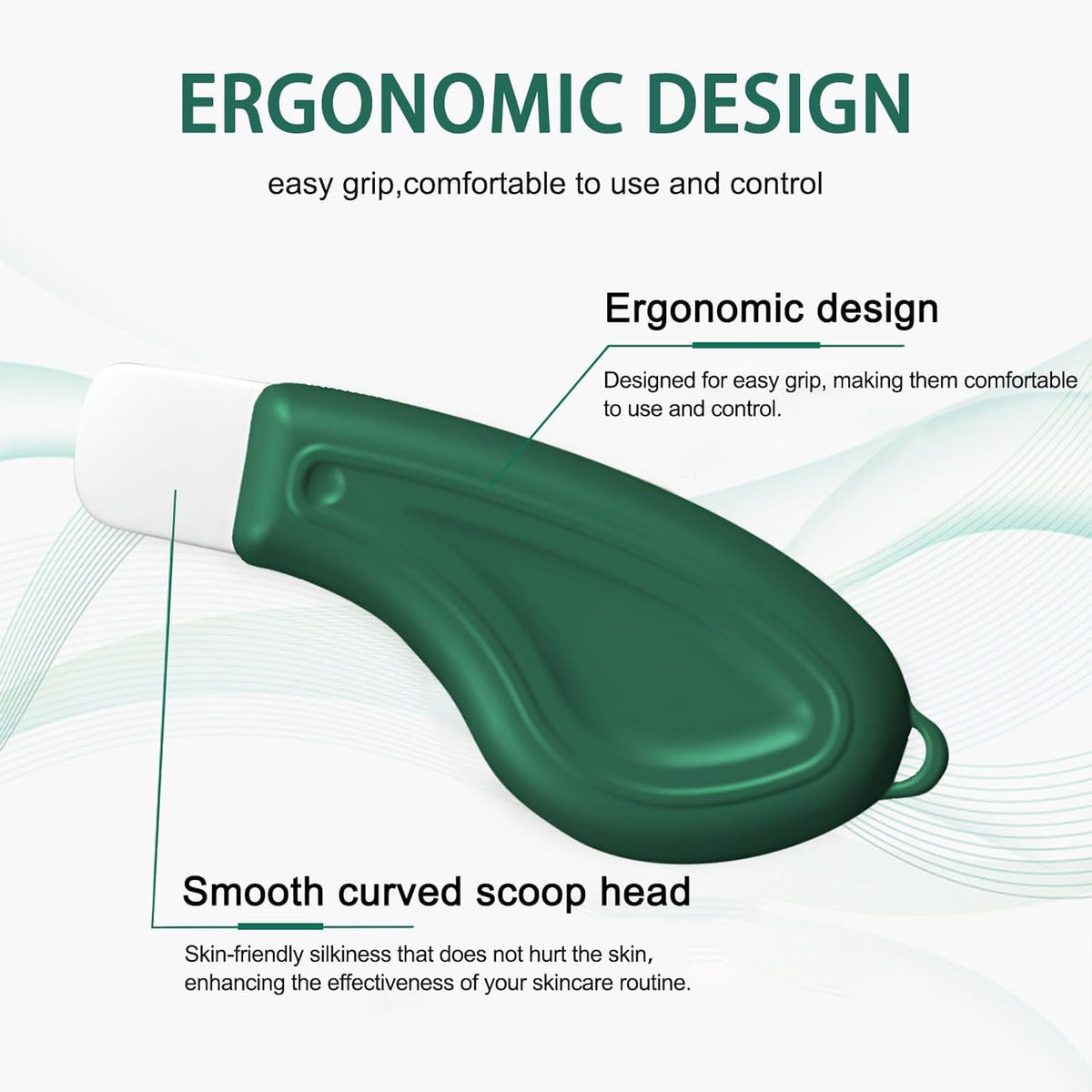 2 herramientas para eliminar puntos negros, rascador facial de silicona para limpieza profunda, espátula para la piel, limpiador de poros, raspador de espinillas, espátula de piel para hombres y