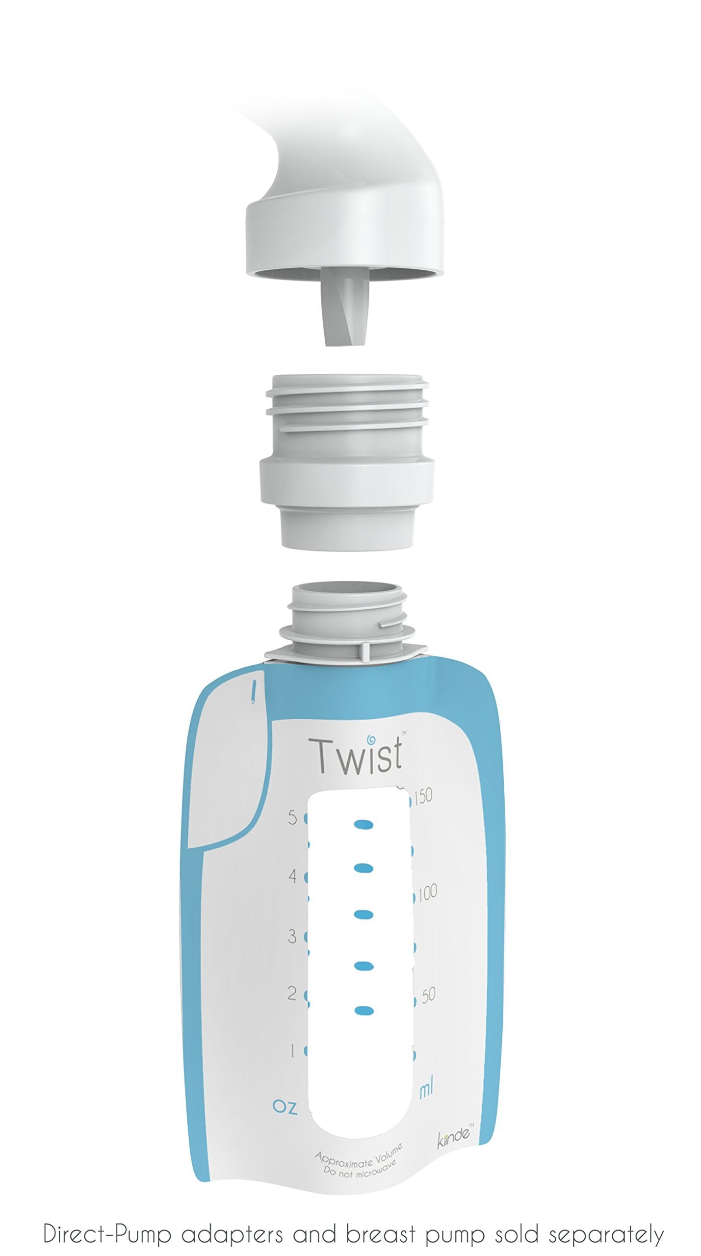 Bolsa de Almacenamiento de Leche Materna Kiinde 6 oz Pack de 20
