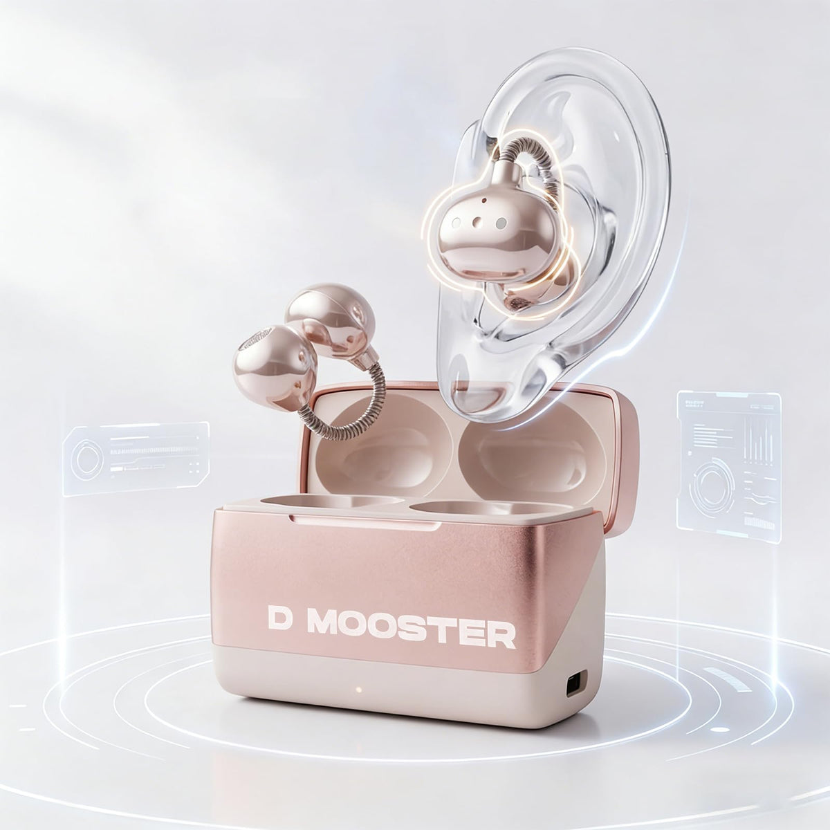 Auriculares Inalámbricos KERHAND Rosa Clip Oído Abierto
