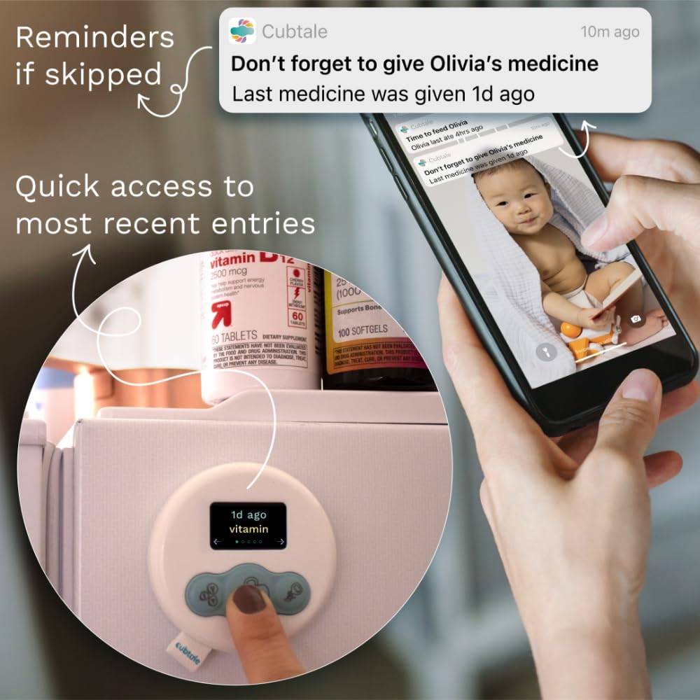 Registrador de Cuidado Personal Care Cub Blanco con Notificaciones y Soporte Experto para Bebé