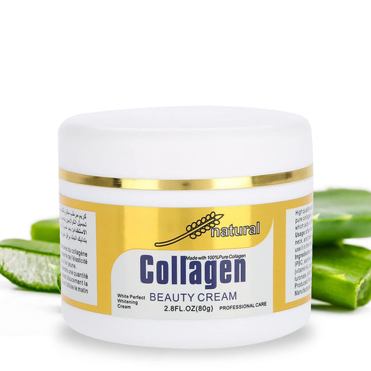 Crema de colágeno para la cara Hidratante Anti-envejecimiento ayuda a suavizar y rellenar Líneas finas y arrugas y aclara para la piel más joven