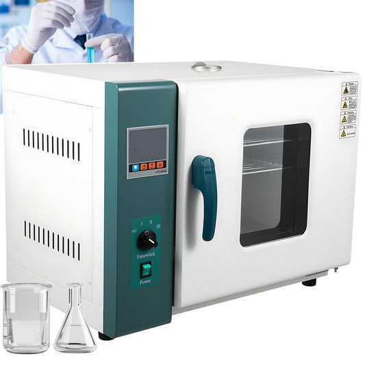 Horno de secado por convección de aire forzado digital industrial para laboratorio, horno de secado por convección de aire de 1000 W/1500 W, pantalla LCD y ventana de vidrio templado de doble capa