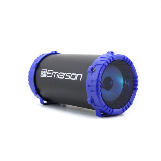 Altavoz Bluetooth Emerson EAS-3001 Azul con Iluminación LED y Correa de Transporte