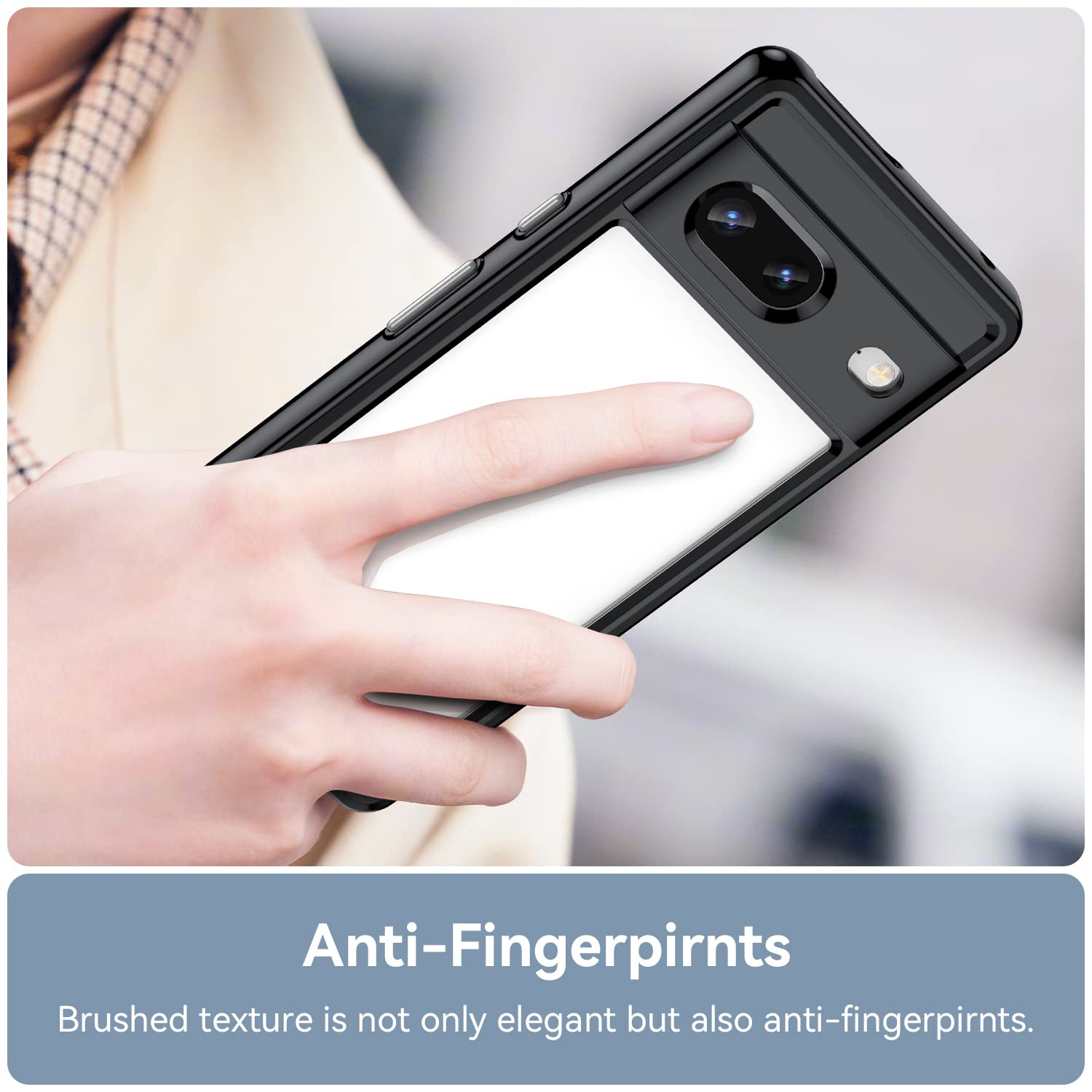 Funda Acrílica Transparente PENGPAI Google Pixel 7 Uso Rudo Antiarañazos Antigolpes 6.3 Pulgadas