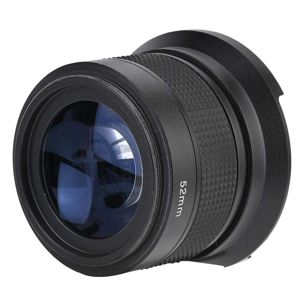 Vbestlife Lente Ojo de para cámara, Lente de Ojo de Gran Angular 52mm 0.35X con Bolsa de Almacenamiento de Tapas de Lentes para/Nikon//Minolta/Pansonic//Pentax