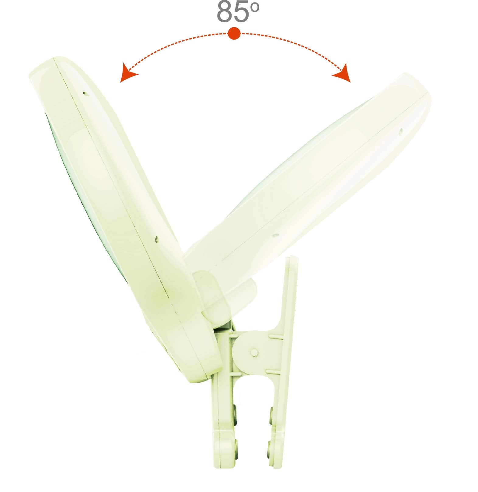 Omie View Espejo con clip con control remoto y luz LED para monitoreo de bebés Uso con moisés o cuna
