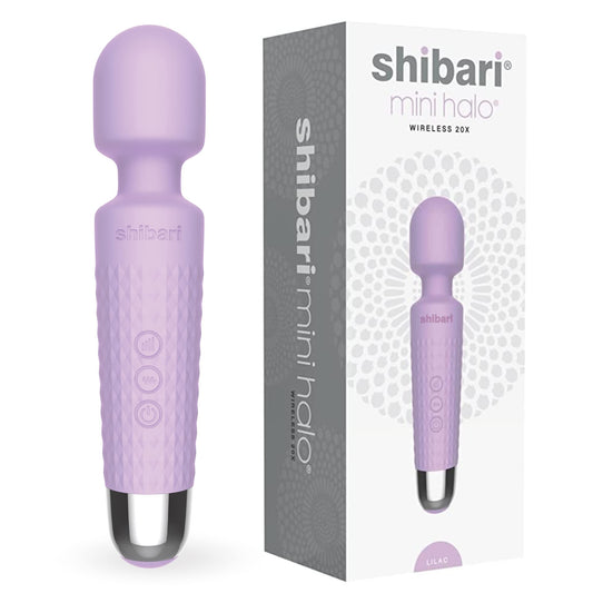 Vibrador Shibari Mini Halo Alta Potencia Inalámbrico Resistente al Agua para Adultos