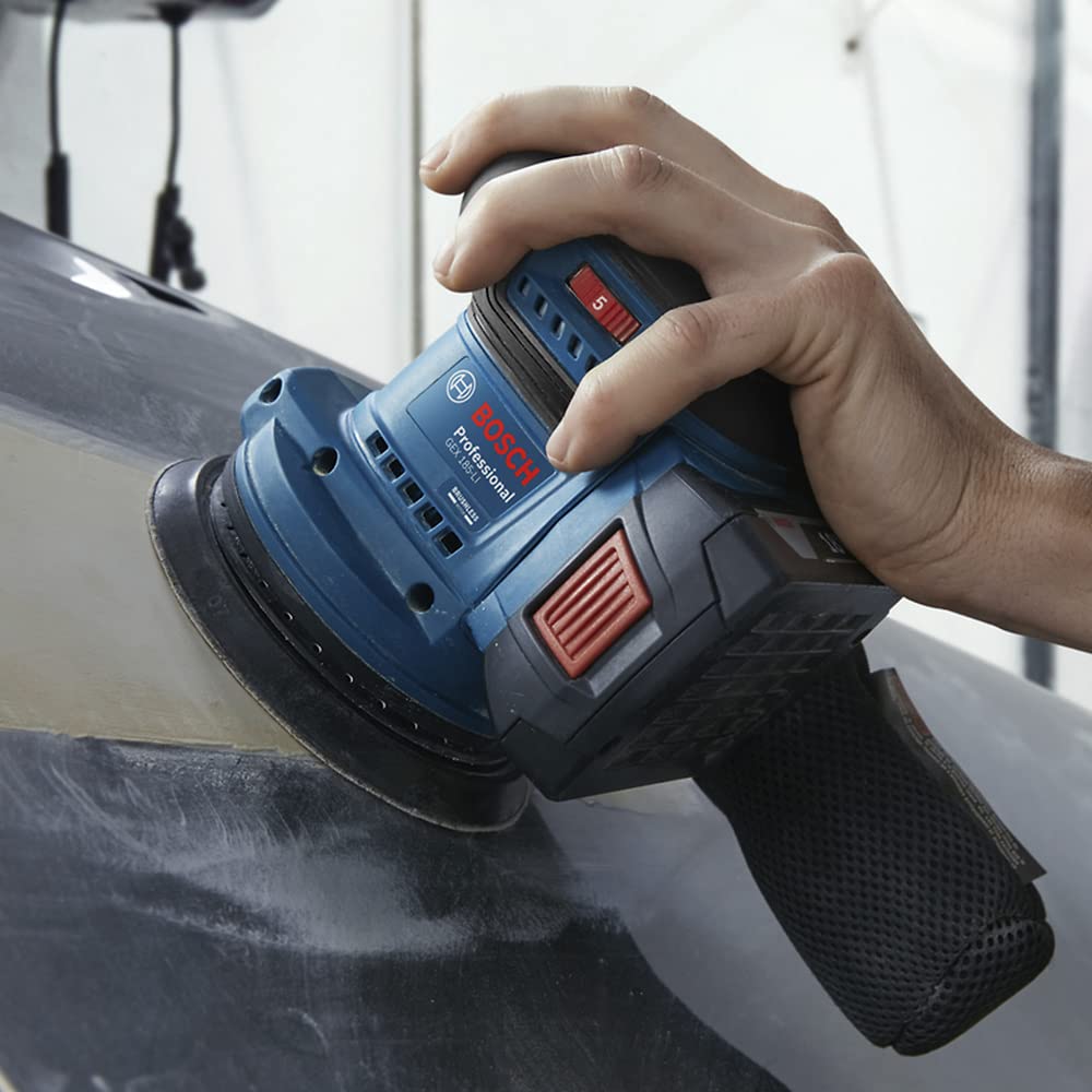 Bosch | Lijadora roto orbital inalámbrica | GEX 185-LI, 18V SB Brushless