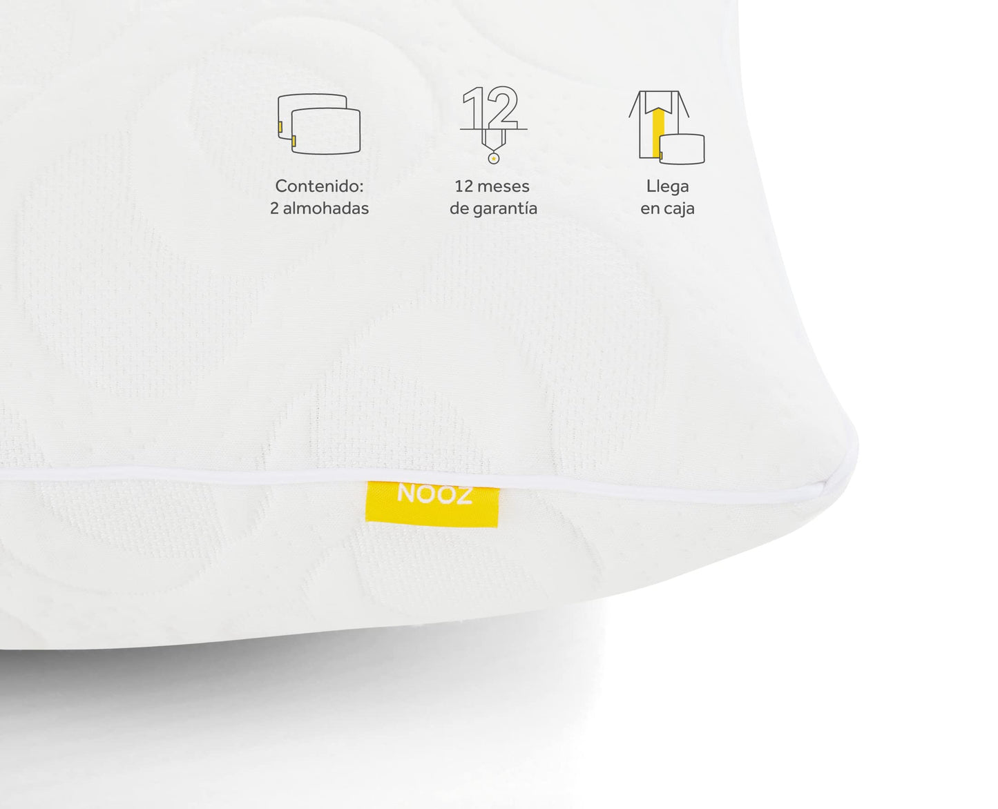 Almohadas de Memory Foam Nooz Estándar Pack de 2