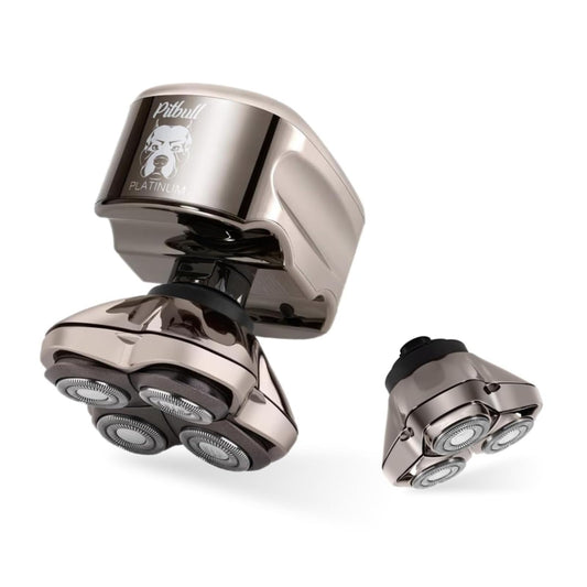 Maquinilla de afeitar eléctrica Pitbull Platinum Pro para cabeza y rostro para hombres, With Bonus Blade