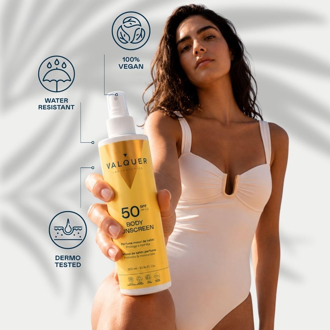 VALQUER Protector Solar Corporal SPF 50 en Spray | 300 ml