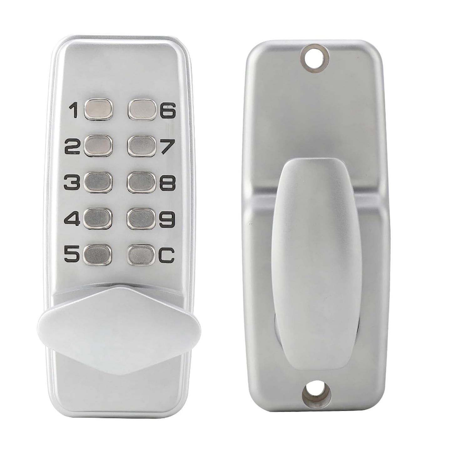 FTVOGUE 2-8 Bloqueo de código Digital mecánico Cerradura sin Llave la Puerta Entrada Teclado Palanca combinación manija contraseña Seguridad para Delantera Puertas Exteriores aleación Zinc