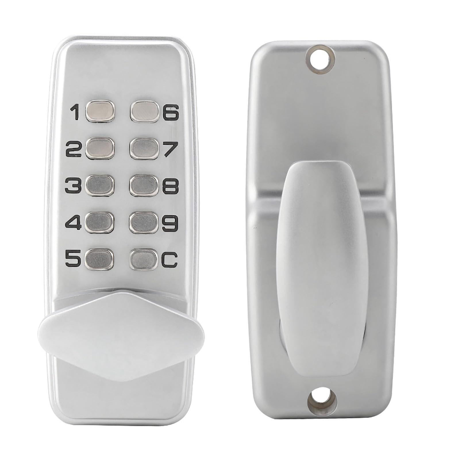 FTVOGUE 2-8 Bloqueo de código Digital mecánico Cerradura sin Llave la Puerta Entrada Teclado Palanca combinación manija contraseña Seguridad para Delantera Puertas Exteriores aleación Zinc
