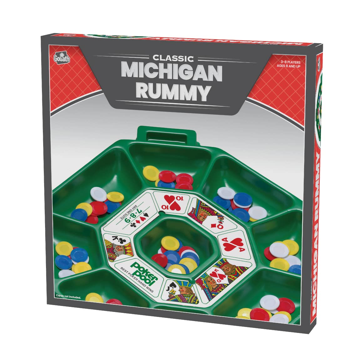 Goliath Michigan Rummy - La Mezcla Perfecta de Rummy y póker para una Experiencia de Juego Completamente Nueva (Exclusiva de Amazon)