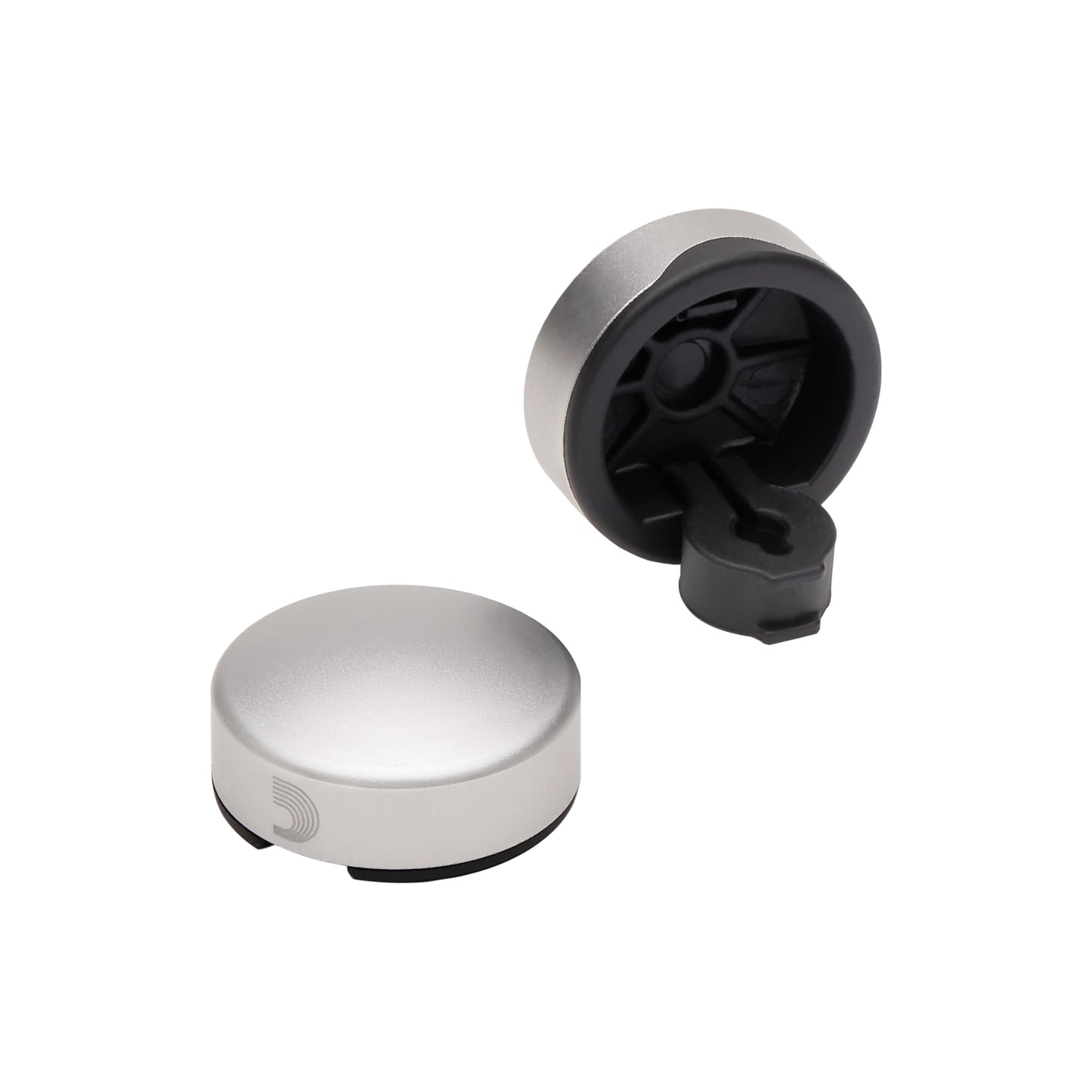 D'Addario Accessories Tapa para interruptor de pedal XPND Footswitch Topper - Tapas para interruptor de pedal - Plata, pack de 2