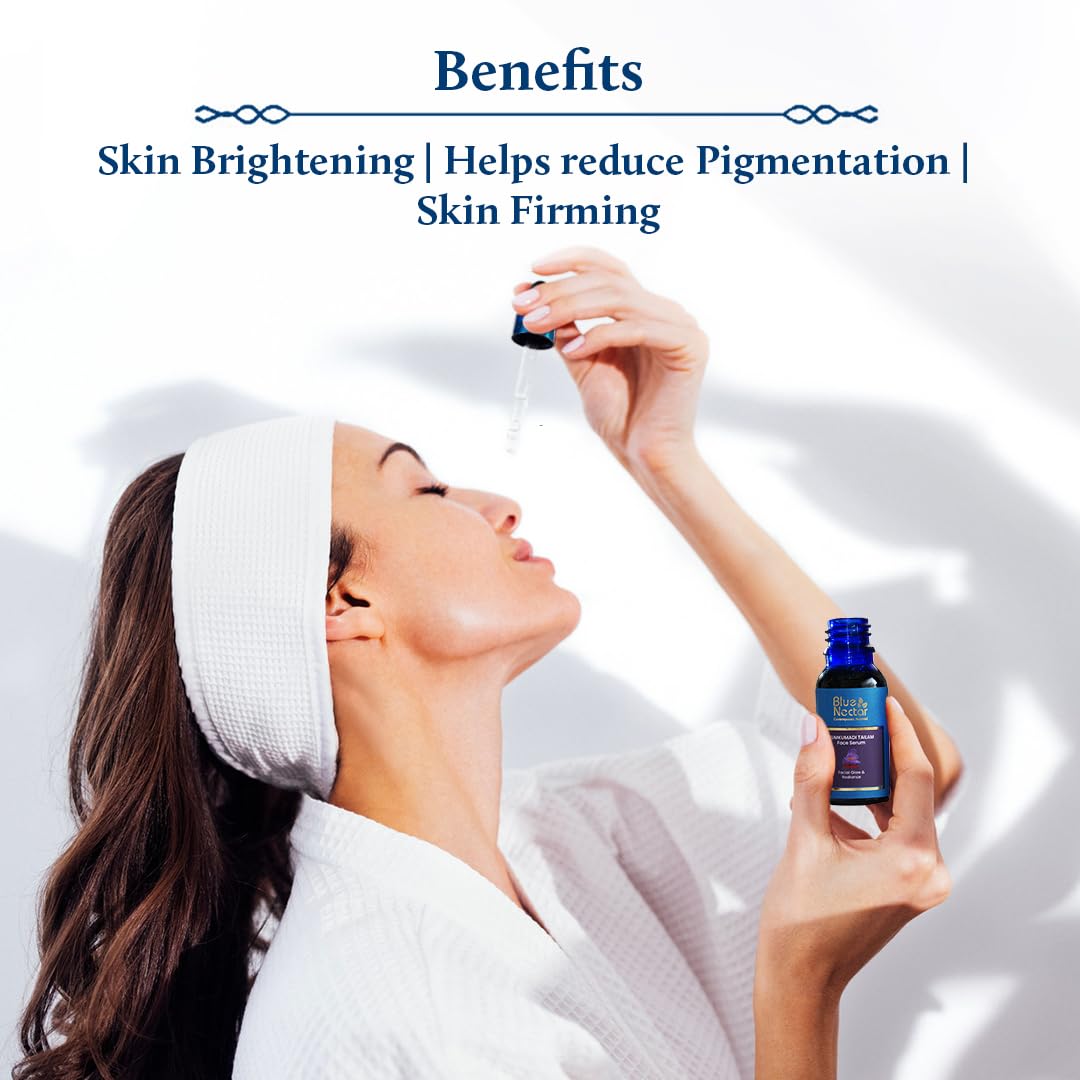 Blue Nectar Kumkumadi Ayurvedic Radiance Glow Night Serum - 10Ml