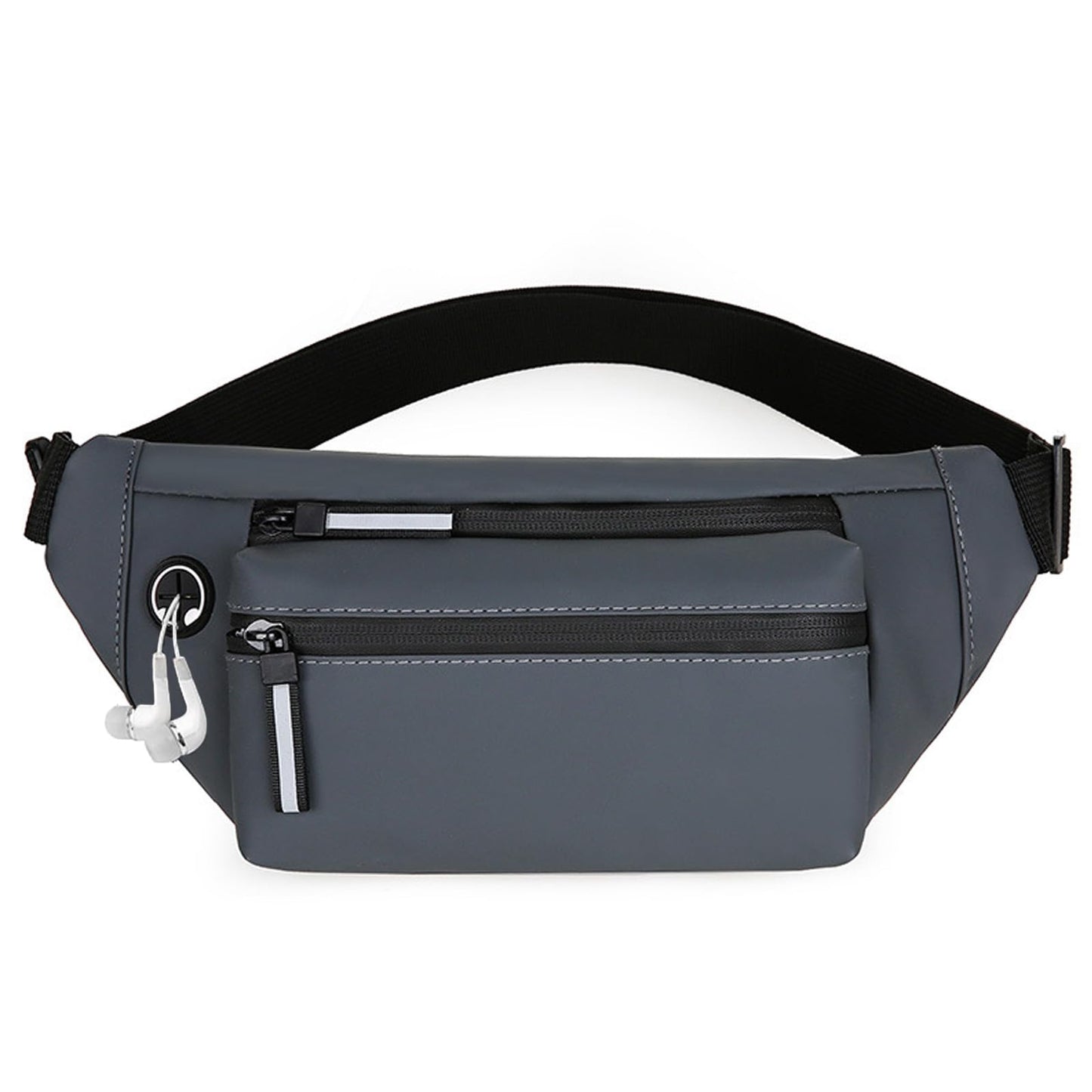Cangurera Deportiva, Riñonera impermeable de gran capacidad,Multifuncionales Cangureras Deportivo de Cintura al Aire Libre, para Correr, Ciclismo, Mujeres, Hombres y Ocio (Gris)