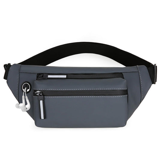 Cangurera Deportiva, Riñonera impermeable de gran capacidad,Multifuncionales Cangureras Deportivo de Cintura al Aire Libre, para Correr, Ciclismo, Mujeres, Hombres y Ocio (Gris)