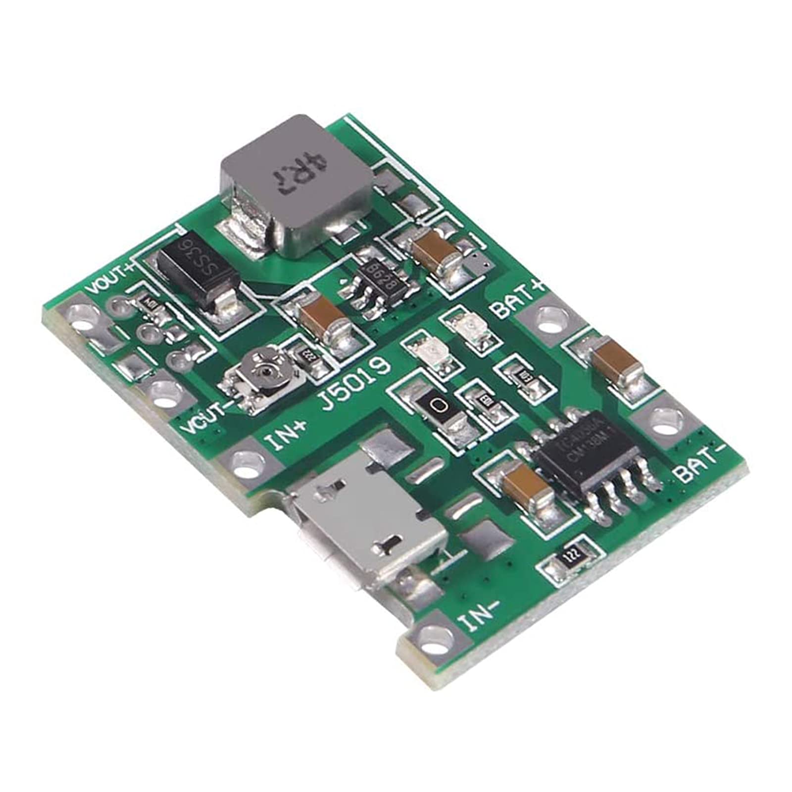 Módulo cargador de batería USB TP4056 de 3,7 V, 4,2 V a 9 V, 5 V, 2 A, módulo intensificador integrado, módulo cargador de batería de iones de litio 18650