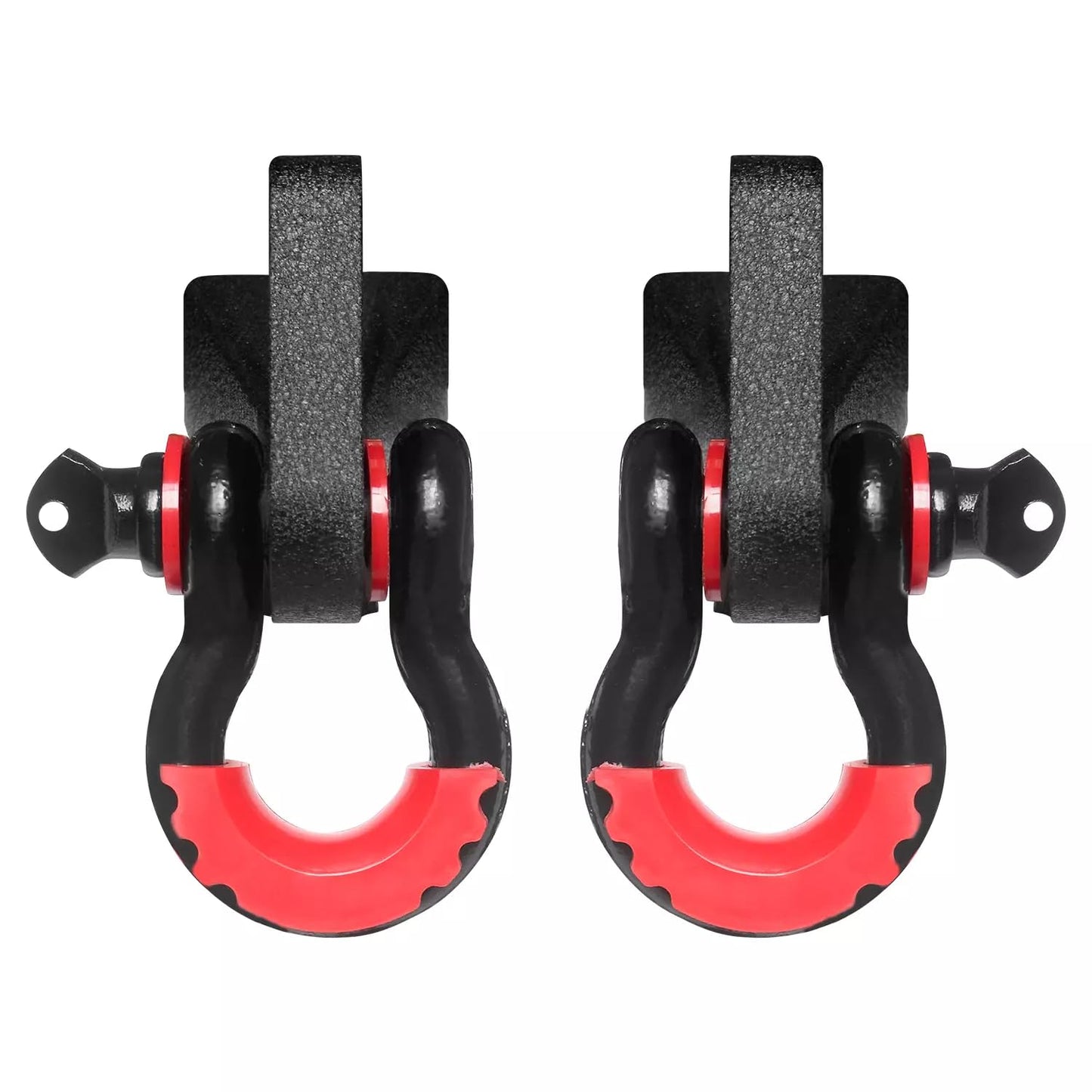 LUYWTE - Soporte de montaje de gancho de remolque delantero de acero y anillos en D para Ford F150 2009-2022, soporte de gancho de remolque de repuesto