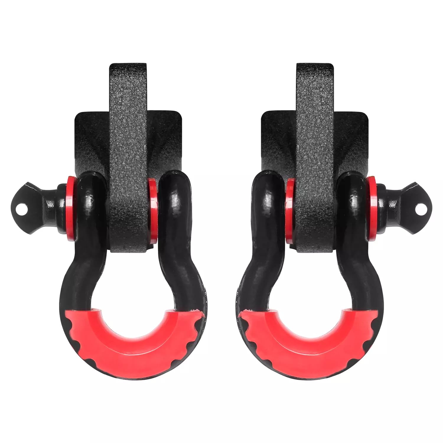 LUYWTE - Soporte de montaje de gancho de remolque delantero de acero y anillos en D para Ford F150 2009-2022, soporte de gancho de remolque de repuesto