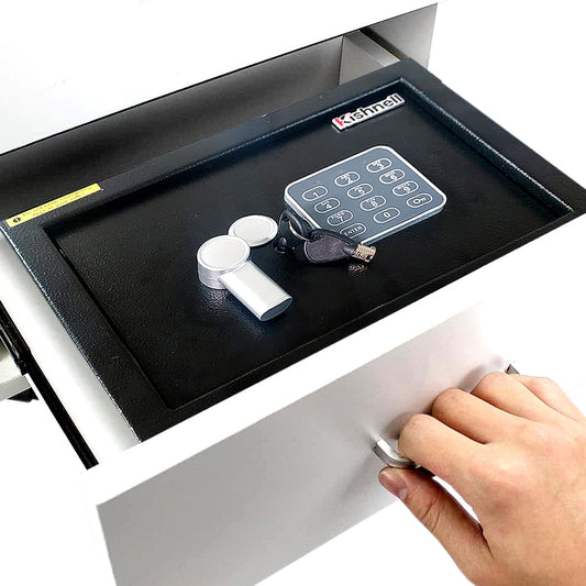 Kishnell | Caja Fuerte De Seguridad Para Cajon Numerica Electronica De Piso