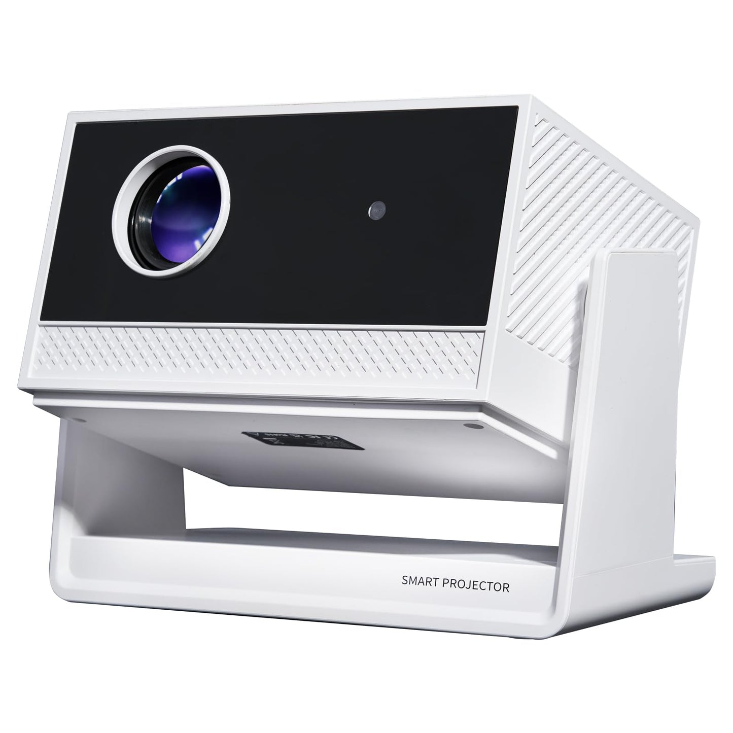 AOSO Proyector Portatil Ldeal para Ver Copa Mundial，1080P & 4K Proyectores Inteligente, 4000+ Apps con Prime Video, Estándar 300 ANSI Mini Proyector，Bluetooth5.2 & WiFi 6 con HDMI(Blanco