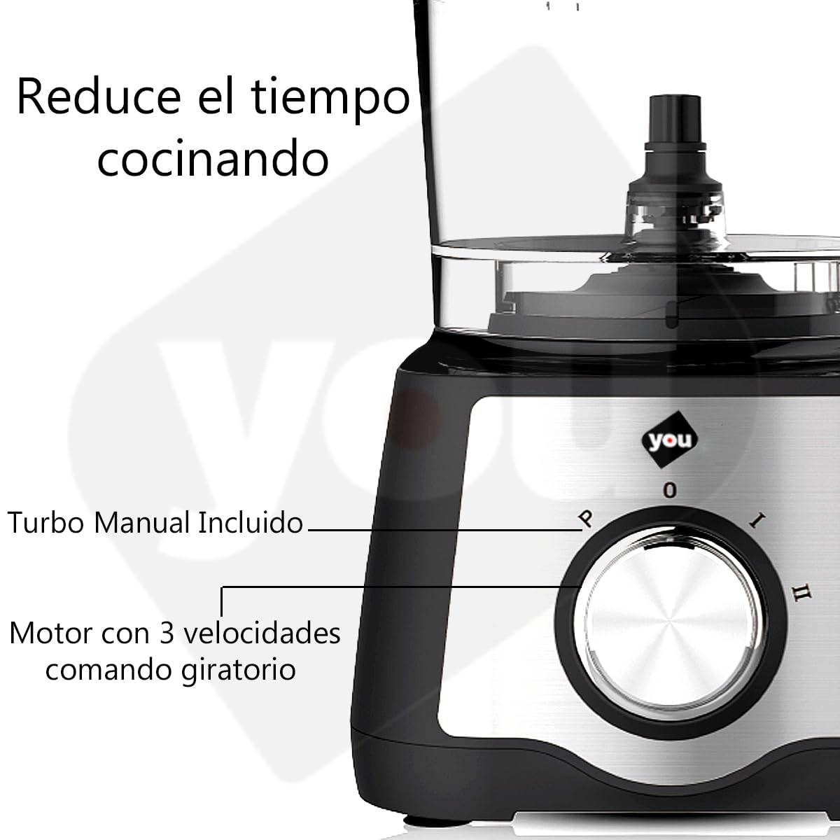 Sistema de Cocina 7 en 1 Profesional Negro 600W 3 Velocidades