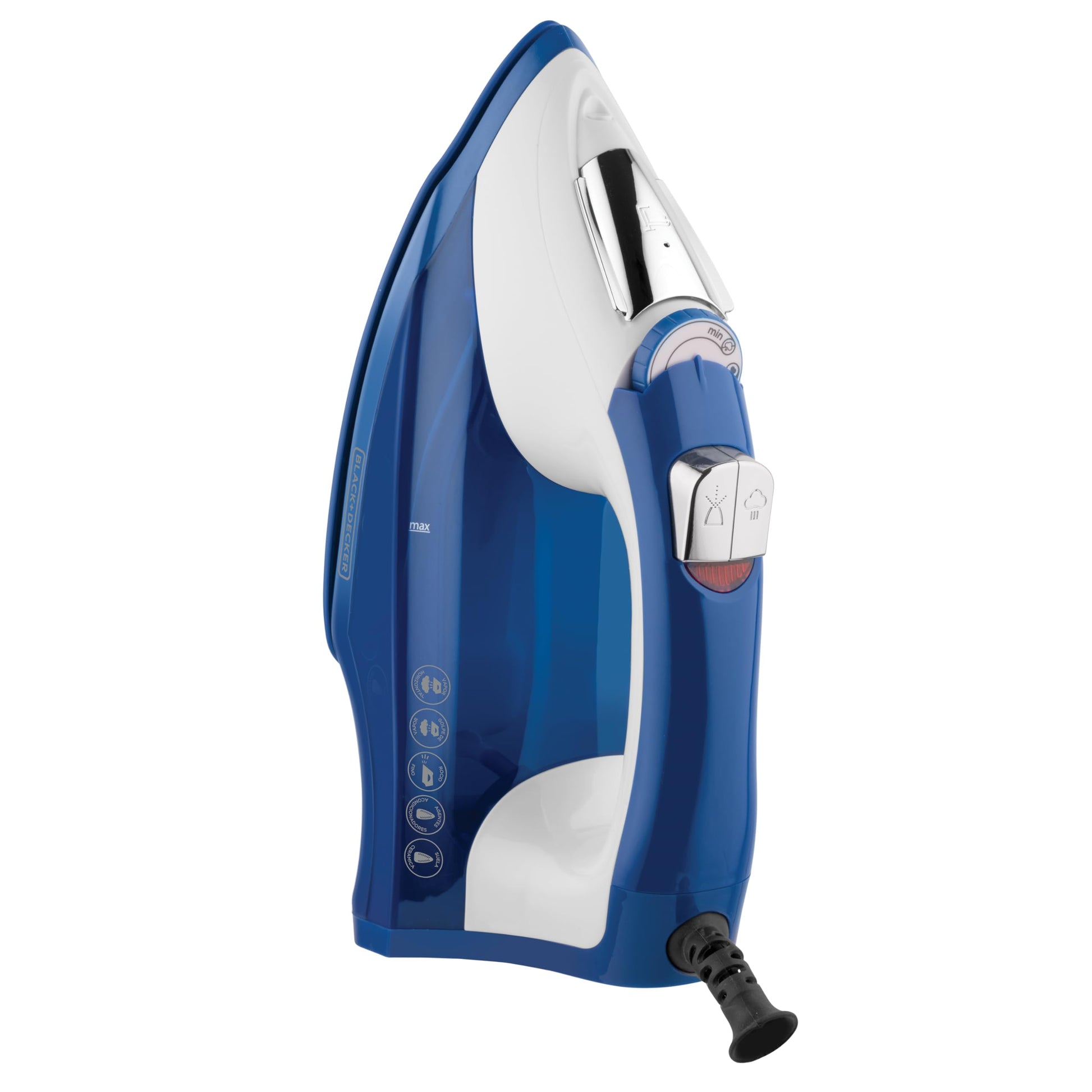 Black+Decker Plancha de Vapor Light 'N Easy, Suela con Acondicionadores, IR1866