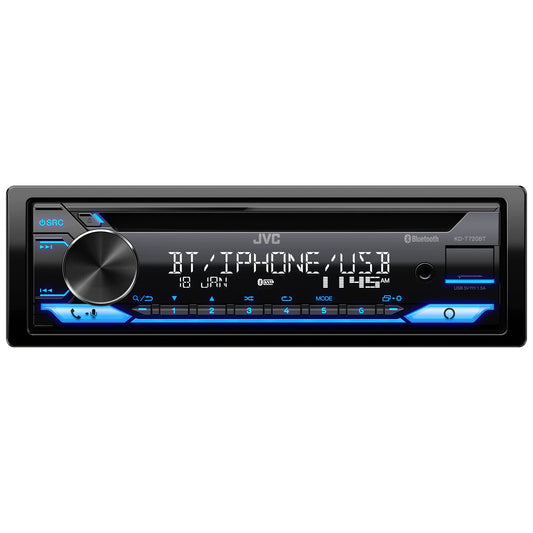 Estéreo de Coche JVC Negro con Bluetooth y Llamadas Manos Libres