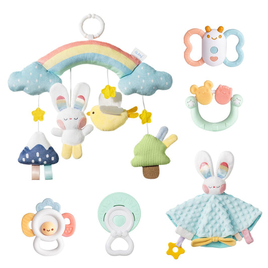 auby Cozy Bunny - Juego de Regalo calmante para recién Nacidos