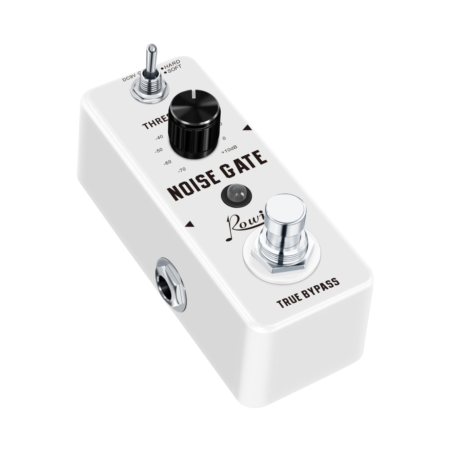 Pedal de Supresión de Ruido Rowin Blanco Dual Mode para Guitarra