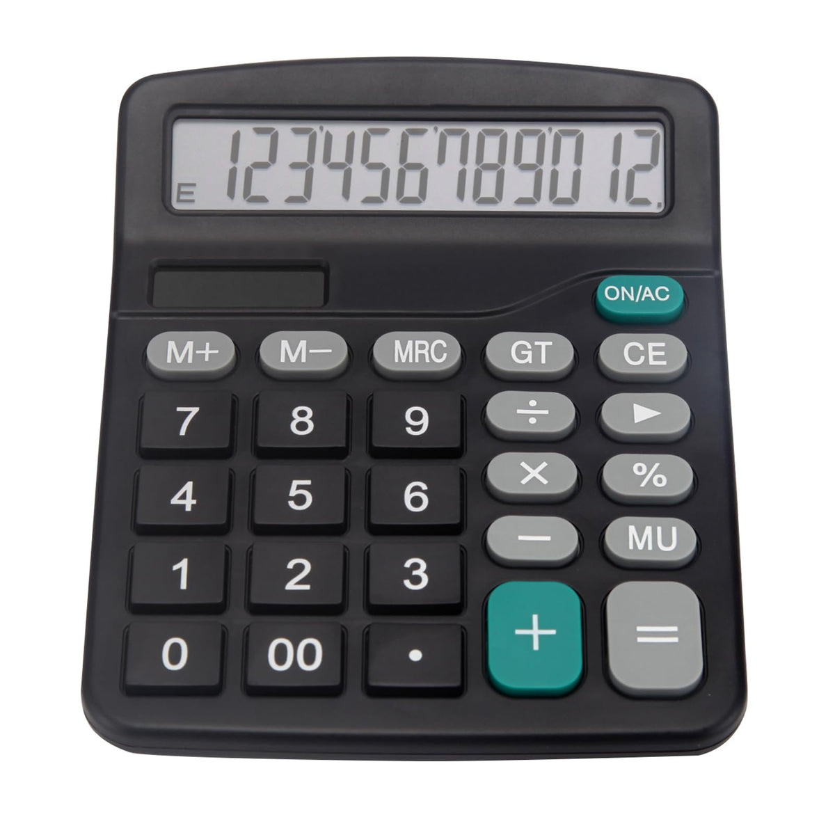 Calculadora Básica de Oficina para Computadora con Pantalla Grande de 12 Dígitos y Energía Solar Dual