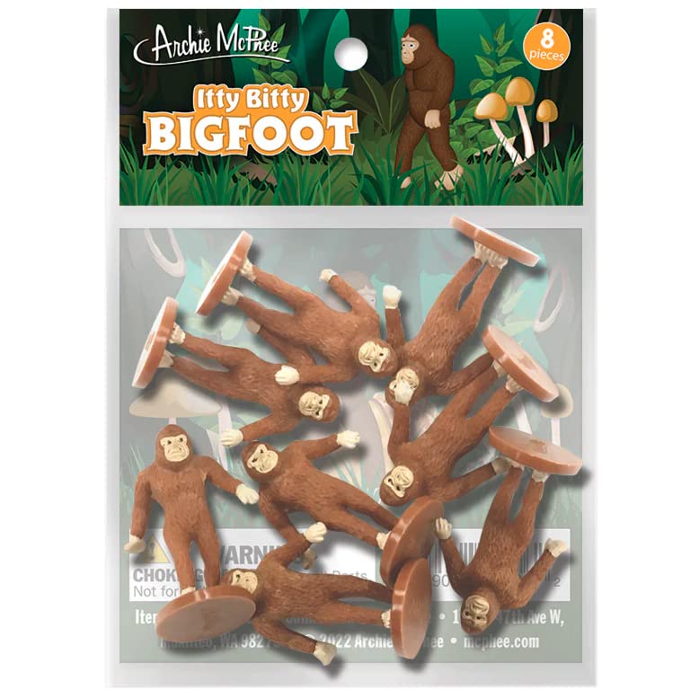 Paquete de Figuras Archie McPhee Itty Bitty Bigfoot