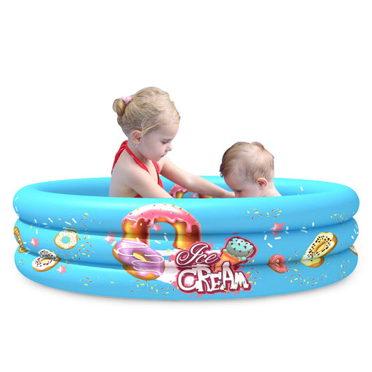 Bestrip Piscina Inflable Alberca Infantil Piscina de Agua para Niños, Material plástico Ideal para bebés y niños y niñas pequeños para Fiesta acuática segura de verano Tamaño 110 x 30 cm