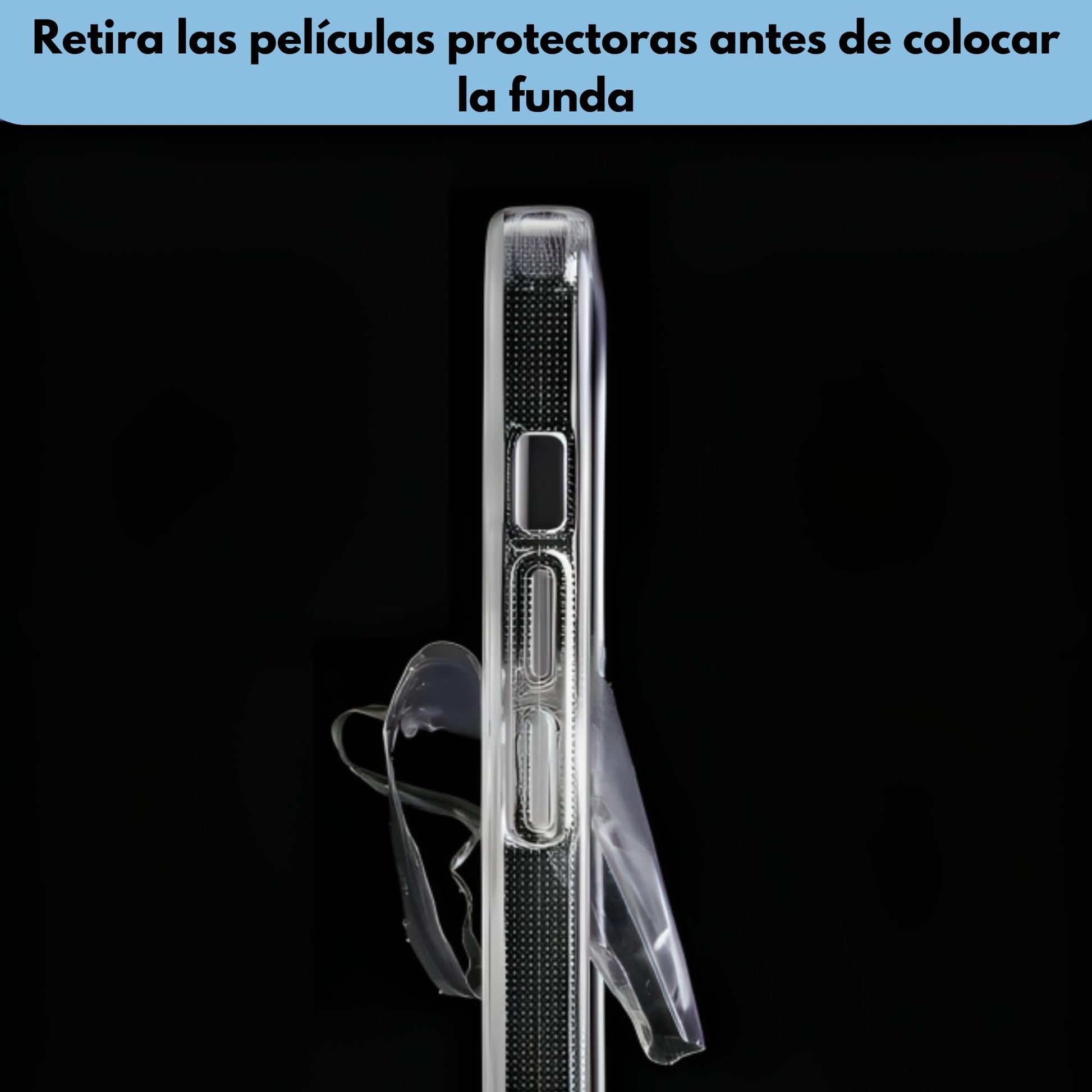 Kit Funda Protectora Transparente MR. GADGETS iPhone Carga Rápida Magnética Antigolpes