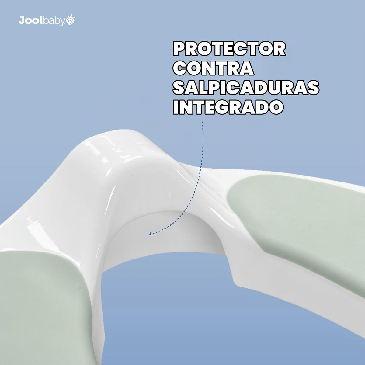 Jool Baby Asiento de entrenamiento para inodoro para niños y niñas con asas, se adapta a inodoros redondos y ovalados, antideslizante con protector contra salpicaduras, incluye gancho de