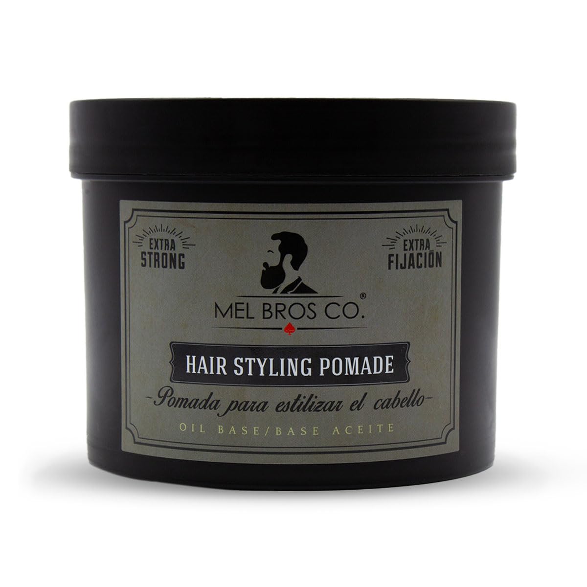 Mel Bros Co. - Hair Styling Pomade - Pomada para Estilizar El Cabello Base Aceite - Extra Fijación (32 Oz)