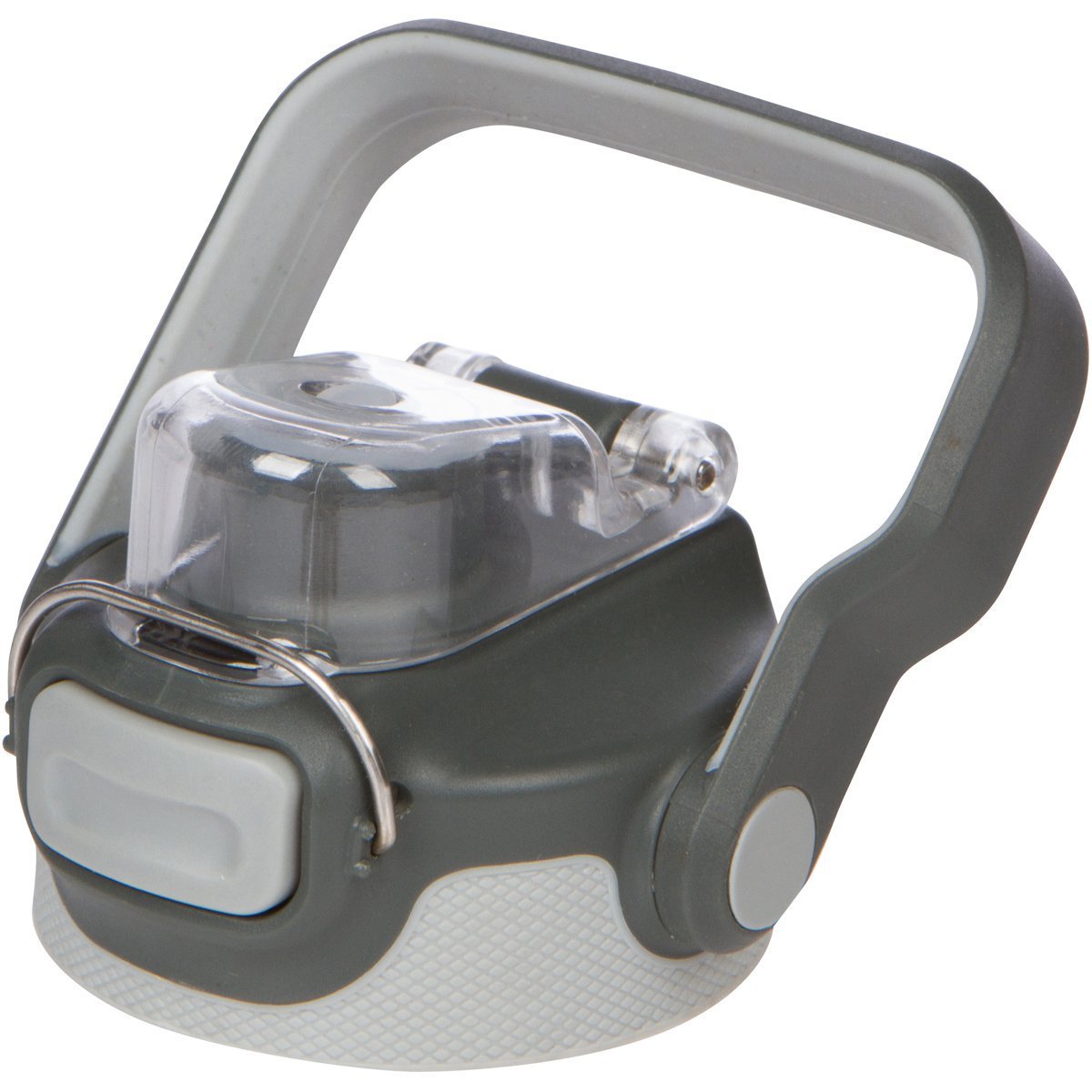 Healthy Human FLIP N SIP Tapa | Tapa para botellas de agua a prueba de fugas, aptas para lavaplatos y duraderas con clip de metal a presión y boca ancha para todas las botellas humanas saludables