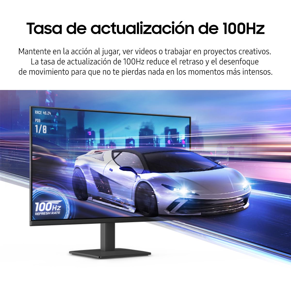 Samsung Essential Monitor 27" FHD 100Hz, Panel IPS, Modo Juego, proteccionn Visual, resolucion FHD, Tiempo de Respuesta 5 (GTG), Brillo 200 CD/m