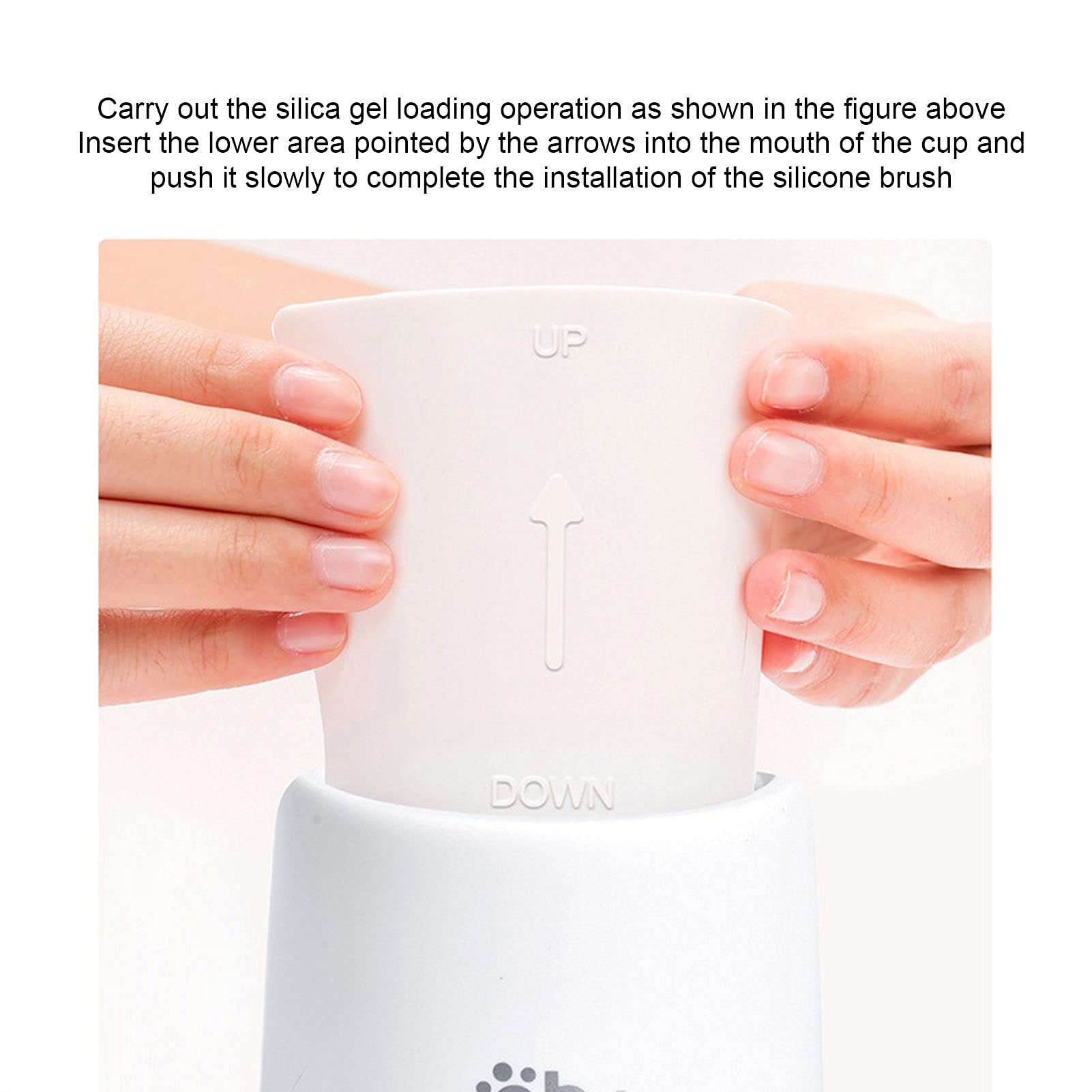 Lavadora de Patas de Perro, Taza de Lavado de Patas de Perro, rotación de 360 ° para Patas limpias para Perros(Rosado)