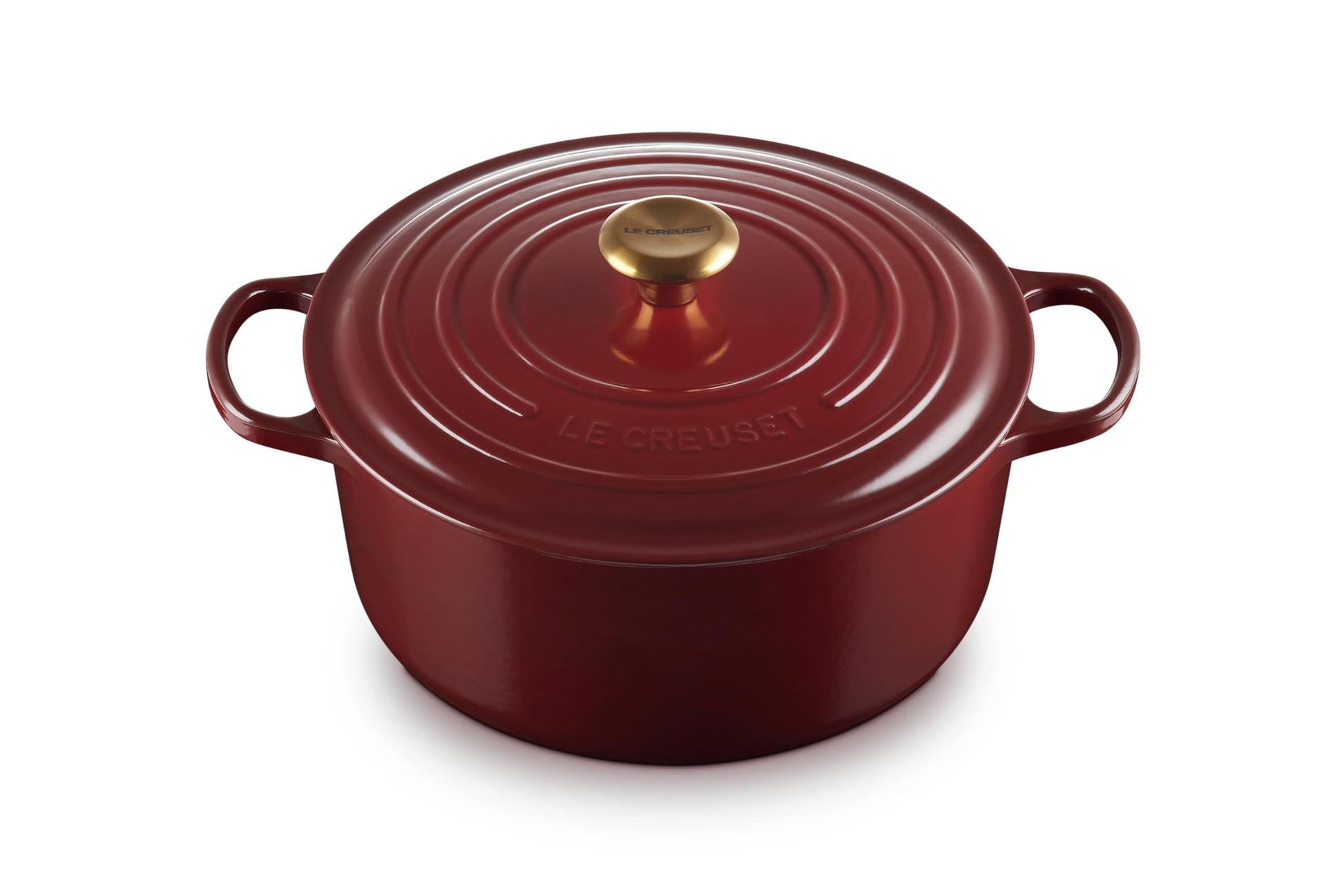 Le Creuset Horno holandés redondo de hierro fundido esmaltado, 7.25 cuartos de galón, Rhone'