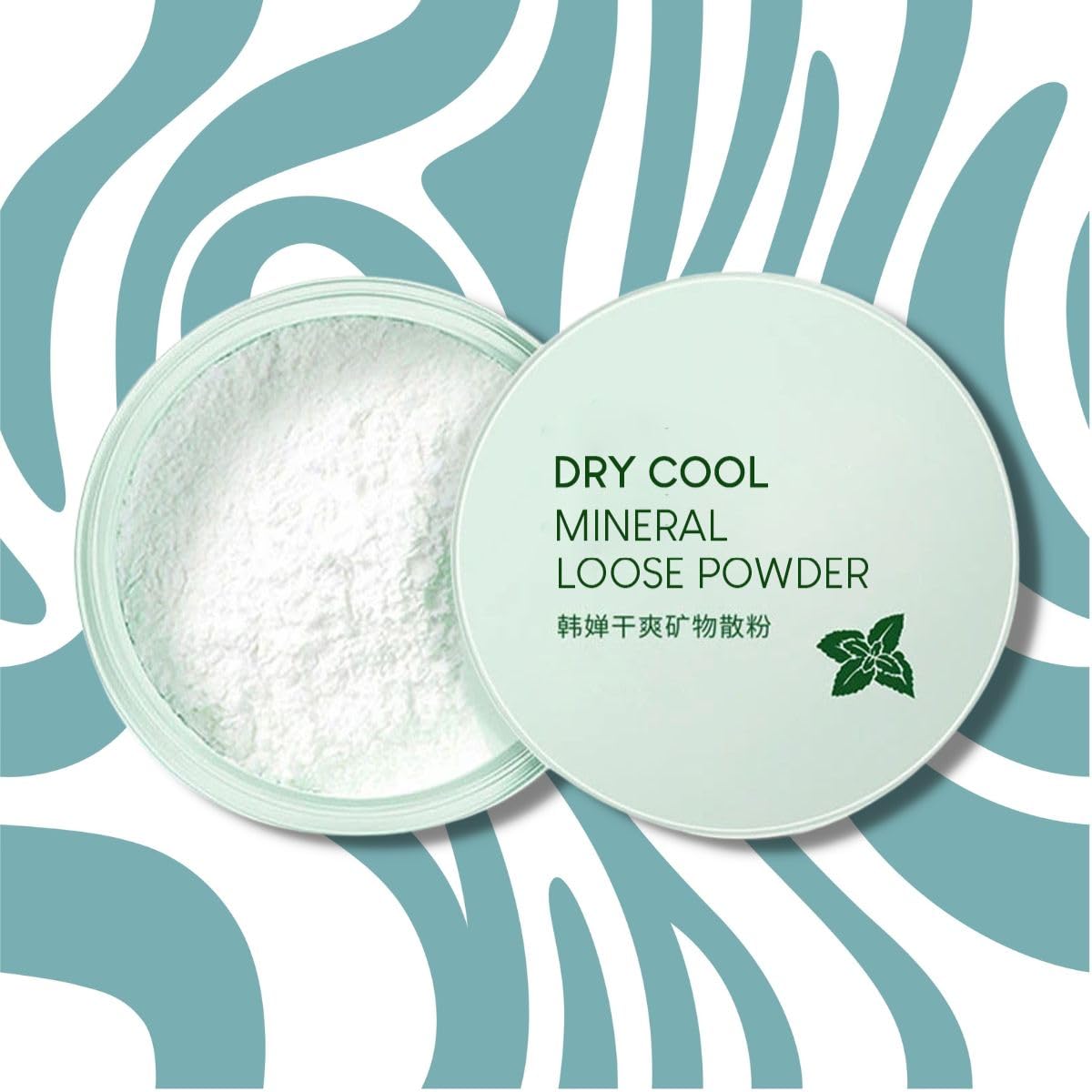 UNIVERSOENLÍNEA.COM | Polvo Mineral Suelto No-Sebum Control de Aceite con Extracto de Menta + Esponja Puff de Regalo | Fijador Ligero, Acabado Mate y Natural
