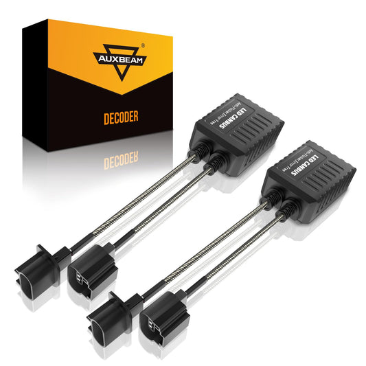 Auxbeam 2025 C20 Series H13 Light Canbus Decodificador de resistencia antiparpadeo sin errores, decodificador de luz mejorado de alta potencia, controladores Canbus, paquete de 2