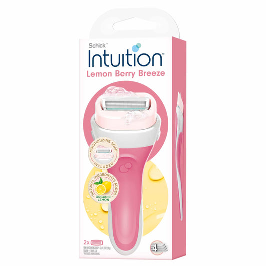 Maquinillas de Afeitar Schick Intuition Limón y Bayas con Limón Orgánico para Mujer