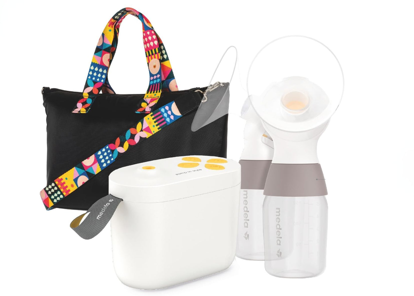Extractor Eléctrico MEDELA Amarillo con Tecnología MaxFlow Juego de 3 Piezas para Baby Boys