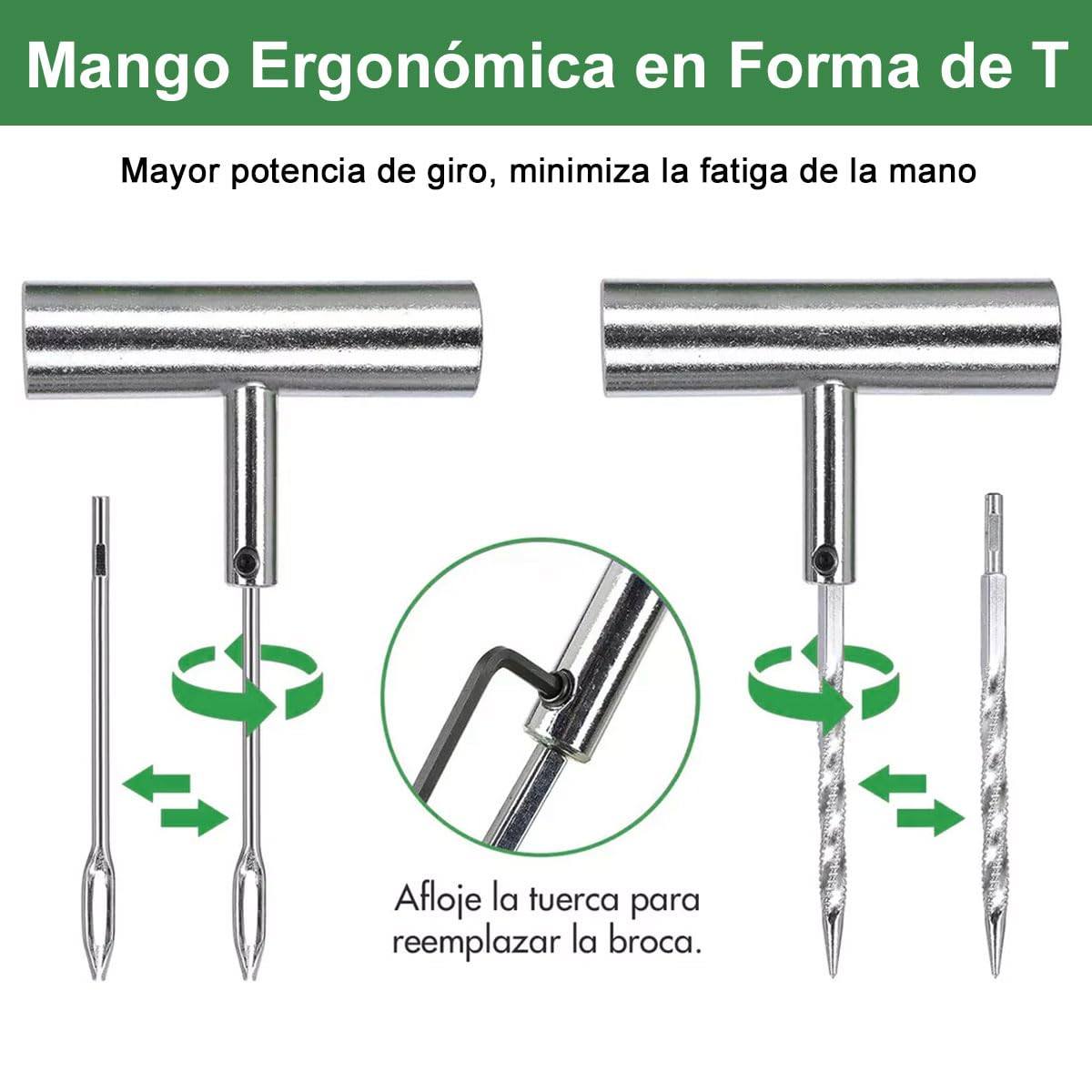 Kit de Reparación de Neumáticos ADILIKADII 58PZS Profesional para Coche, Motocicleta y Más