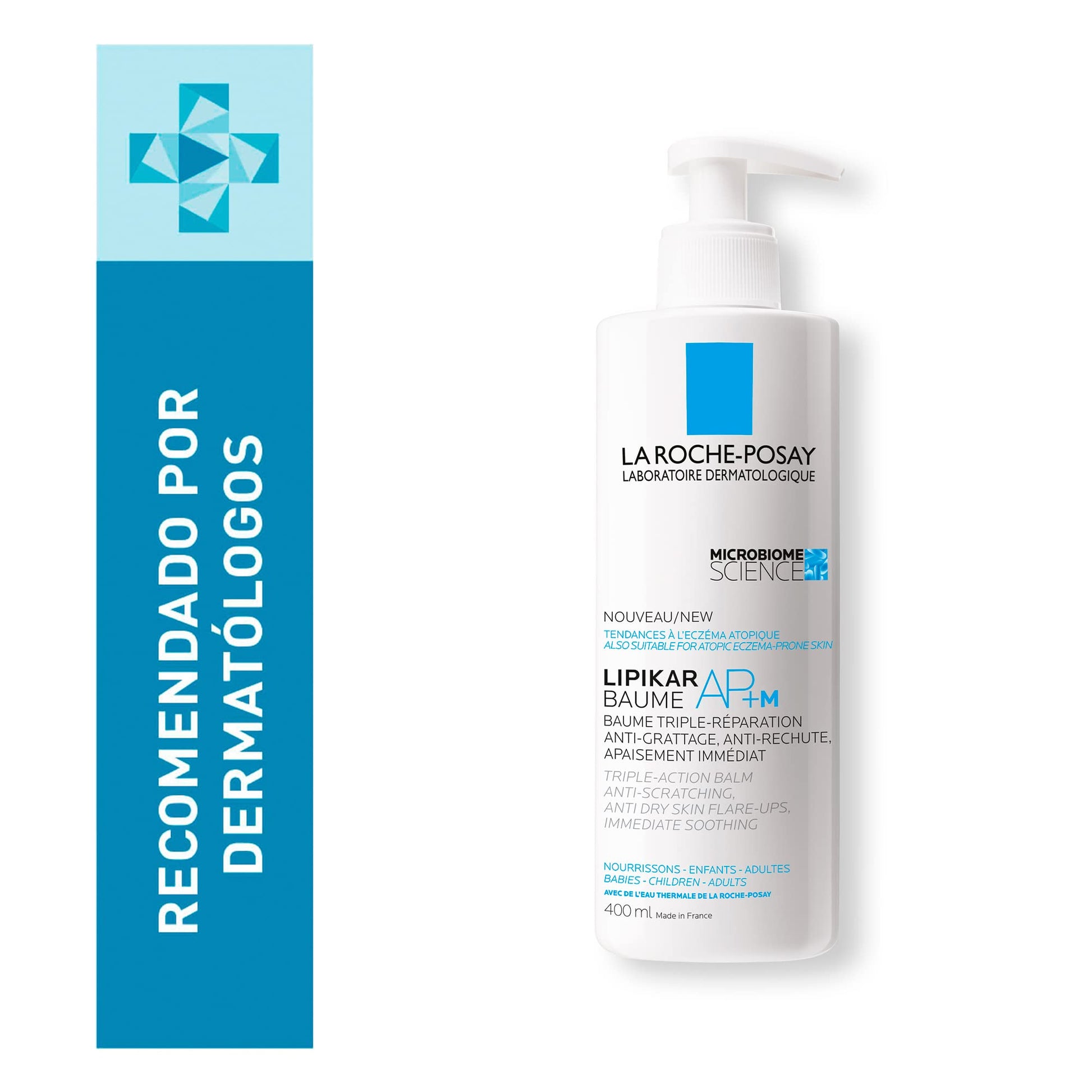 Crema Hidratante La Roche Posay Lipikar Baume AP+M para Piel Seca Extra Seca o con Eczema 400ml