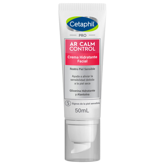 Cetaphil PRO AR Calm Control Hidratante Noche, Hidrata y Unifica la Piel con Enrojecimiento nocturno Recomendada por Dermatólogos para Piel Sensible - 1 pieza de 50 ml
